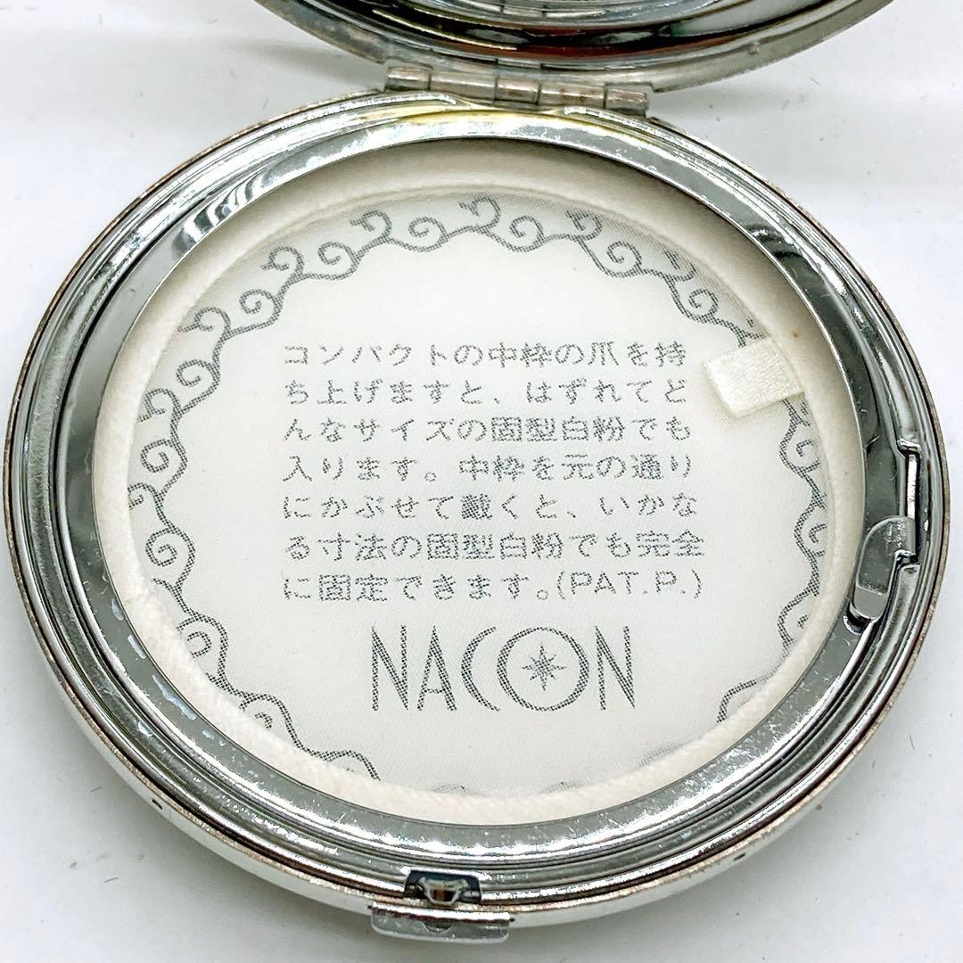 重量82g 昭和レトロ 銀製品 コンパクト シルバー ヴィンテージ NACON