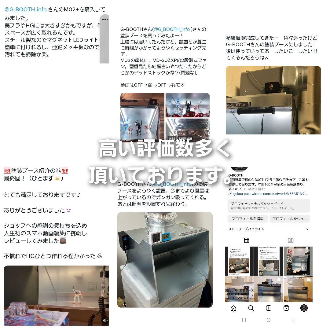 G-BOOTH M-02 研磨塗装ブース 実用新案2段階切替400m3/h