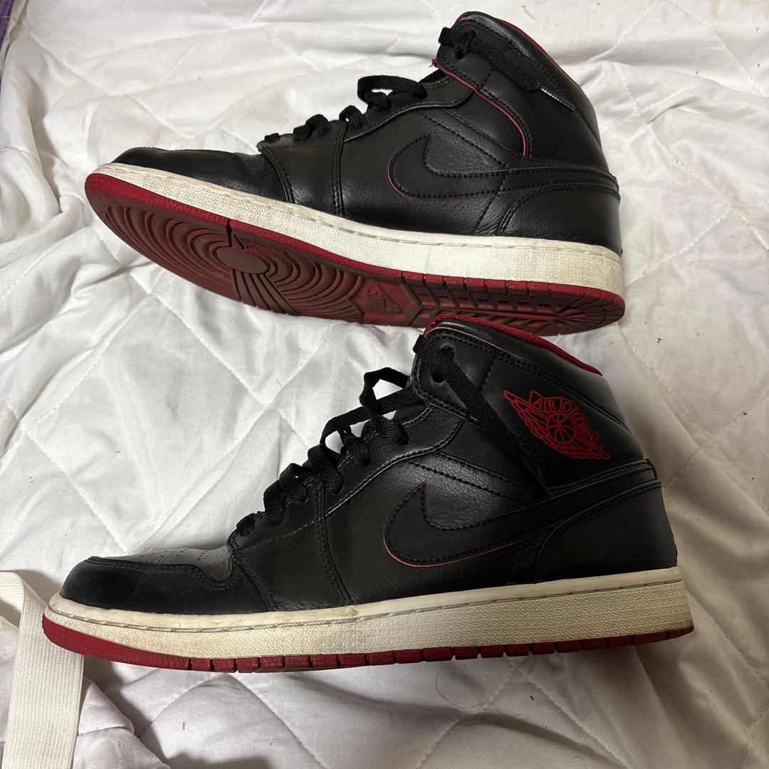 Nike Air Jordan 1 ブラック/レッド ハイカットシューズ