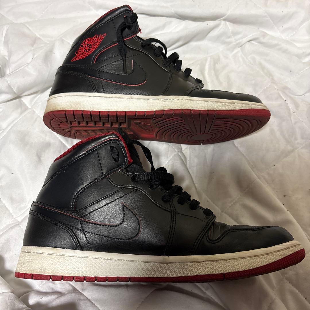 Nike Air Jordan 1 ブラック/レッド ハイカットシューズ