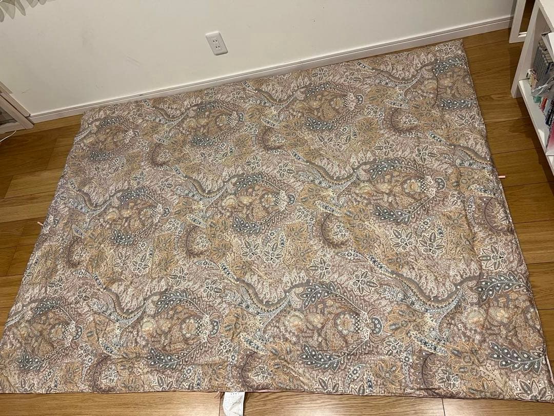 京都西川 ローズシルク 真綿布団 シングル 超長綿100% 500g