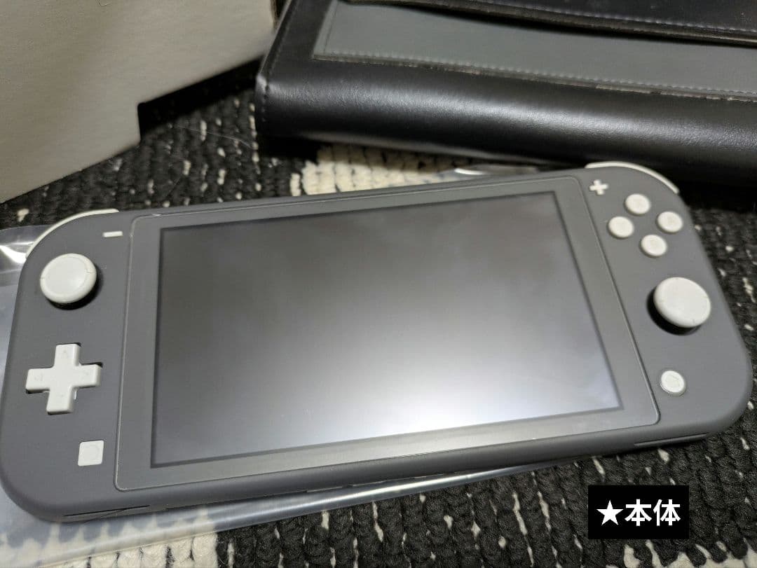 任天堂 Switch Lite グレー ケース 保護フィルム 外装箱付き
