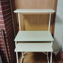 ホワイト 3段パソコンデスク