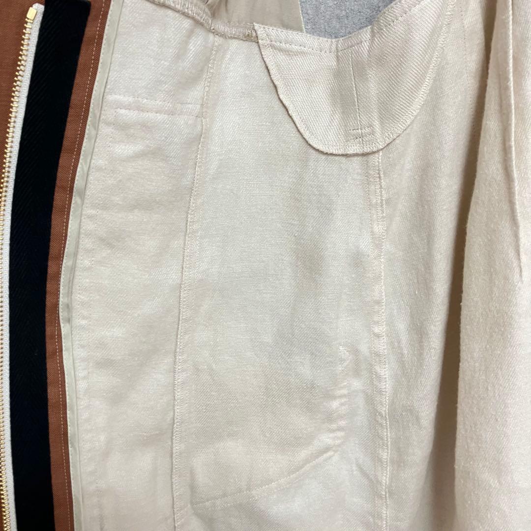 美品 フォトコピュー ジャンパースカート CLAUDE リネン サロペット