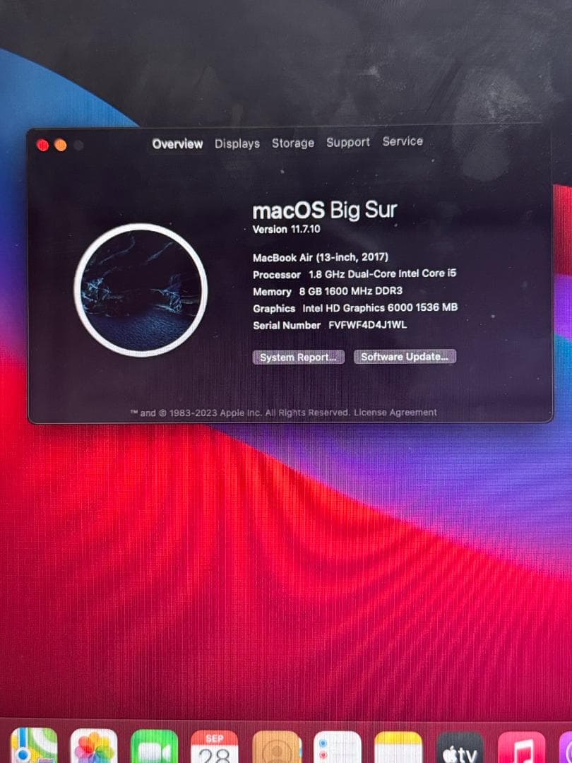 MacBook Air 13インチ 2017 Core i5 SSD新品・美