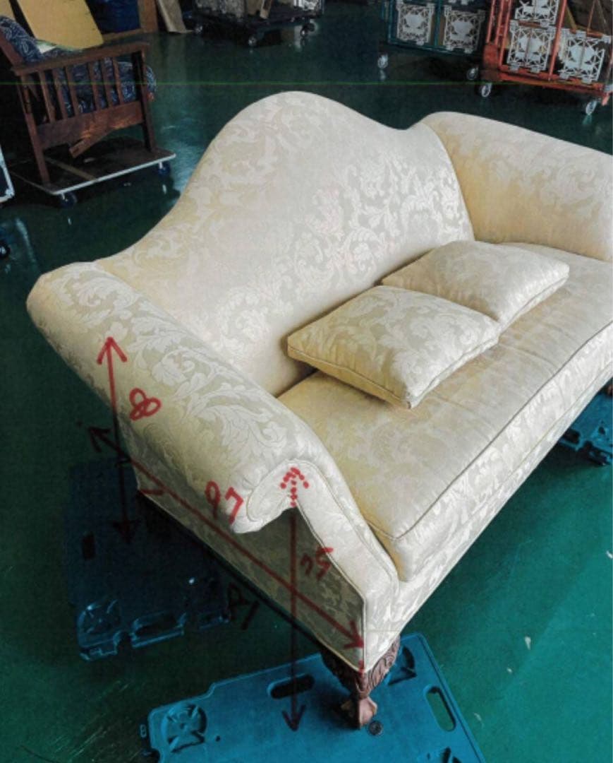 【値段交渉可❗️】ETHAN ALLEN　アンティーク　ソファ