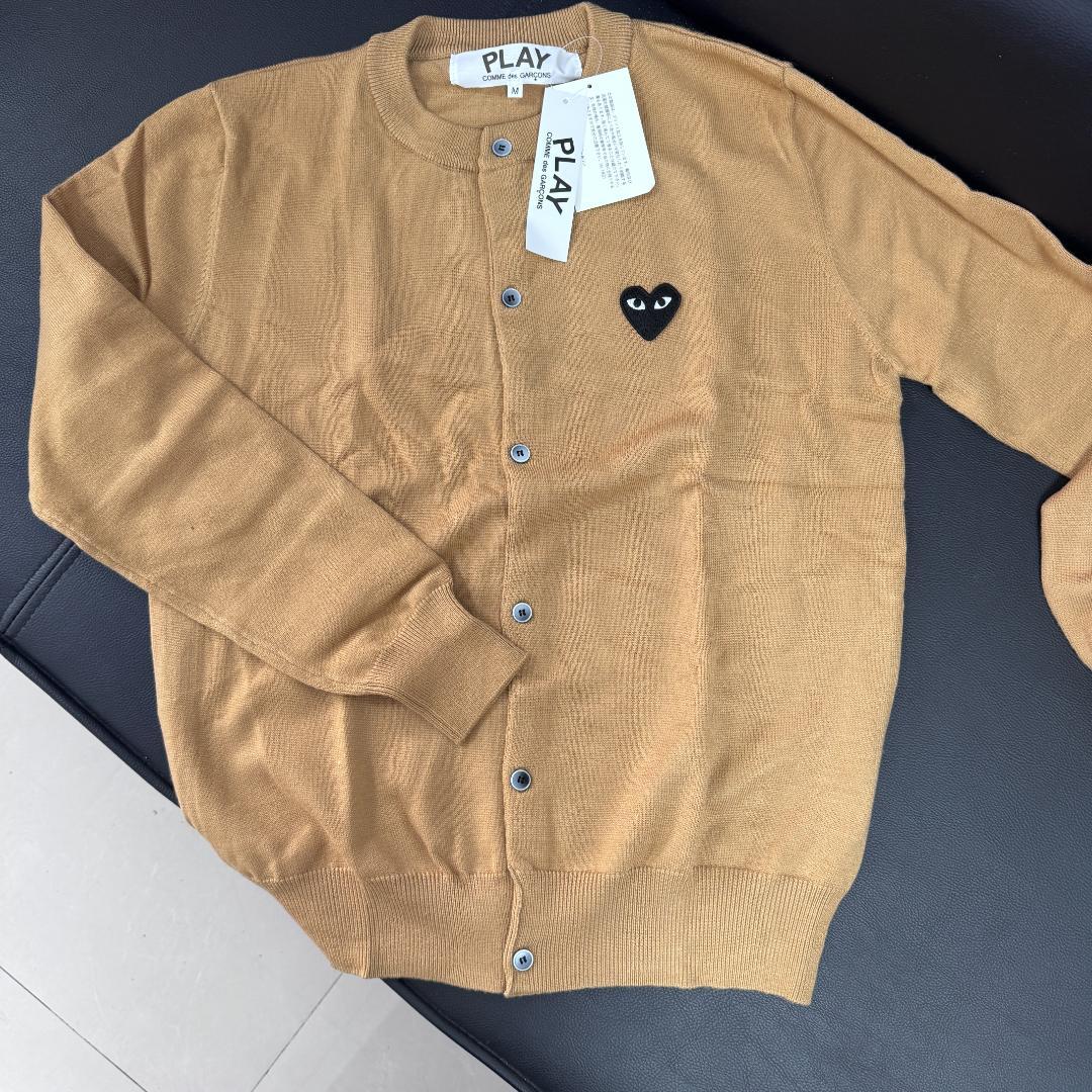 PLAY COMME des GARCONS ベージュカーディガン M - メルカリ