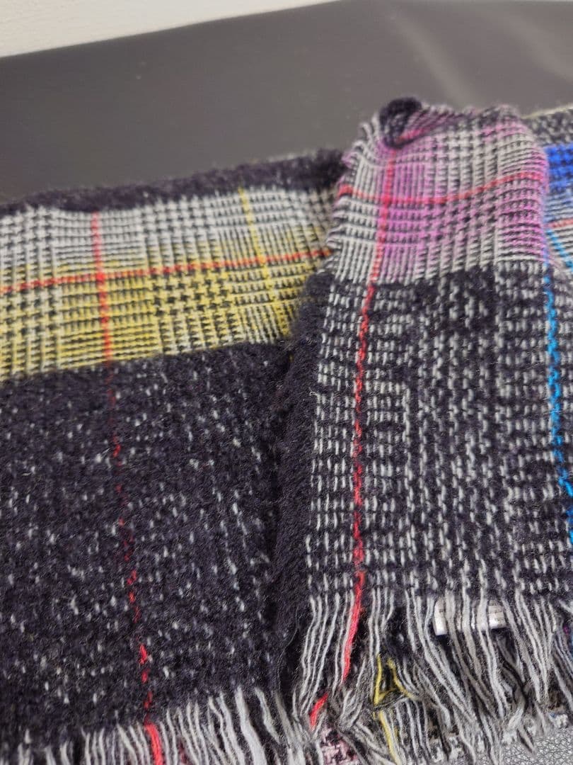 ファリエロ サルティ　Faliero Sarti　ストール　ボーダーチェック