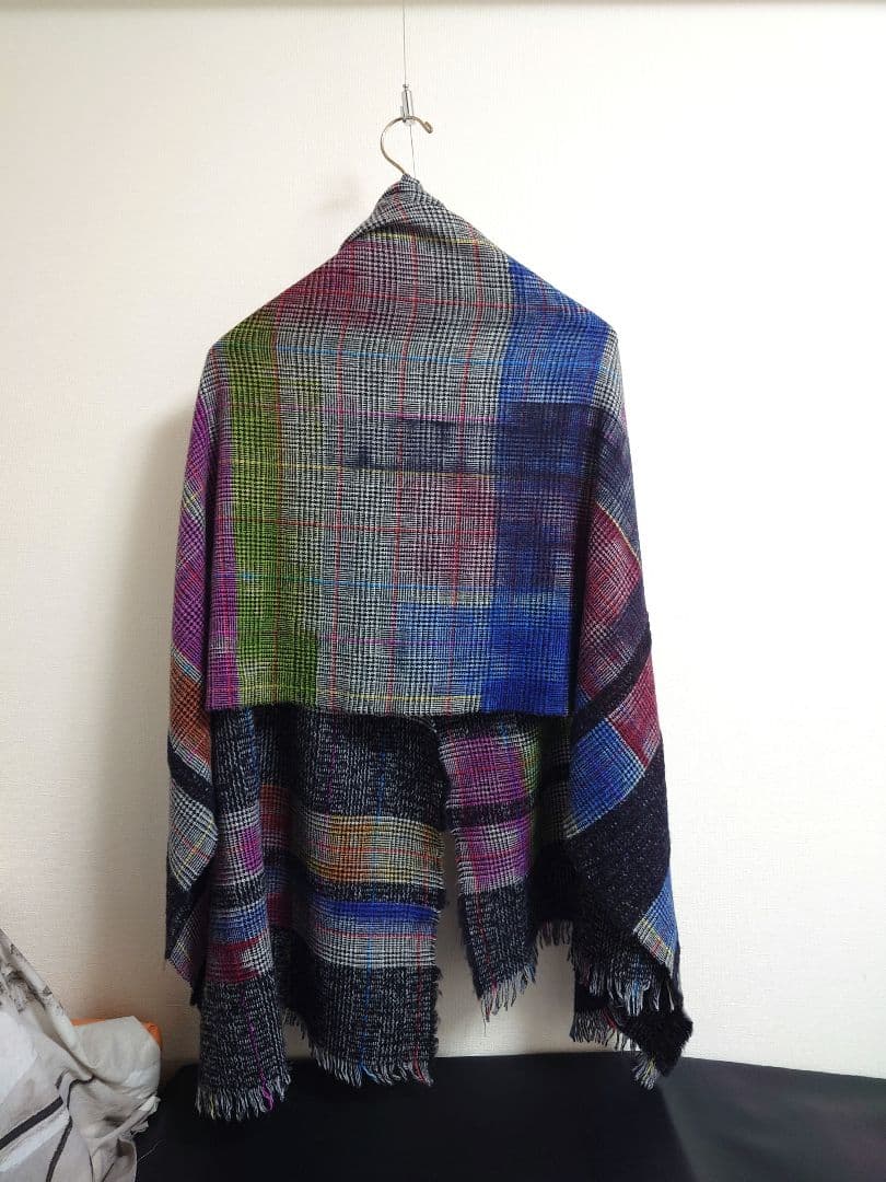 ファリエロ サルティ　Faliero Sarti　ストール　ボーダーチェック