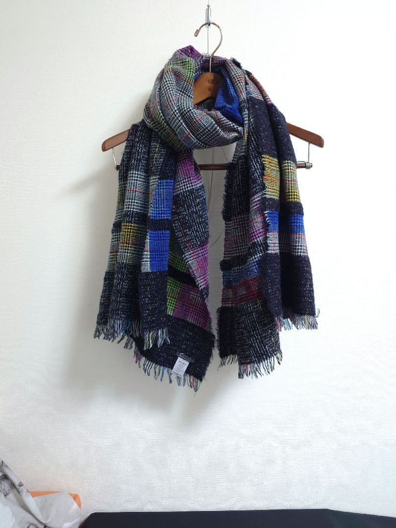 ファリエロ サルティ　Faliero Sarti　ストール　ボーダーチェック