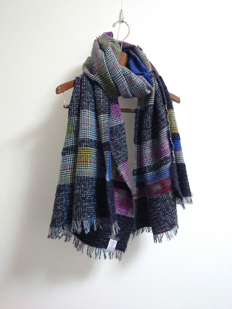 ファリエロ サルティ　Faliero Sarti　ストール　ボーダーチェック