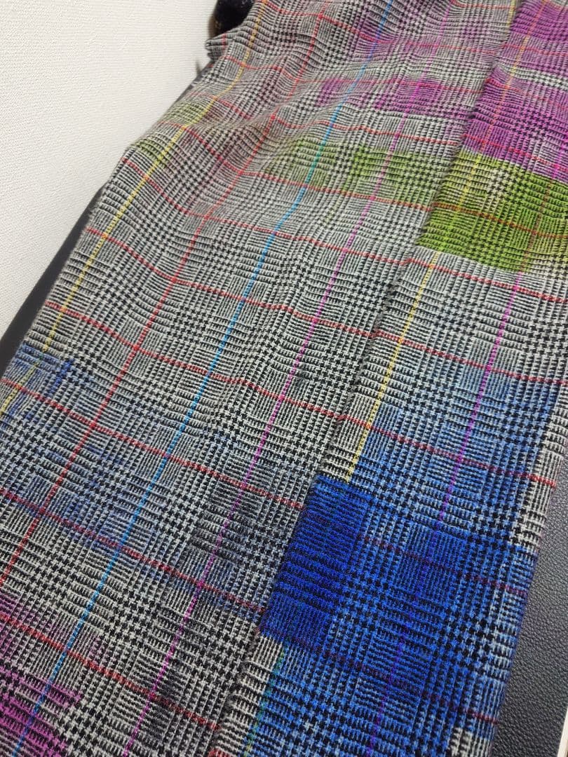 ファリエロ サルティ　Faliero Sarti　ストール　ボーダーチェック