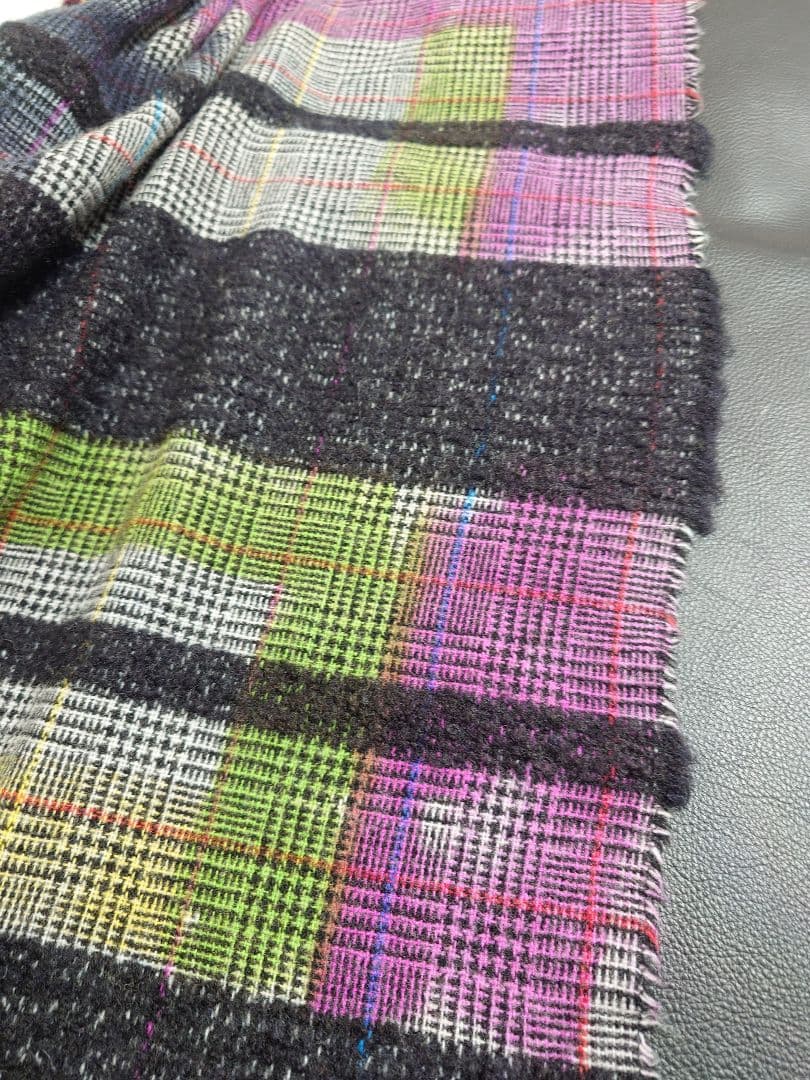 ファリエロ サルティ　Faliero Sarti　ストール　ボーダーチェック