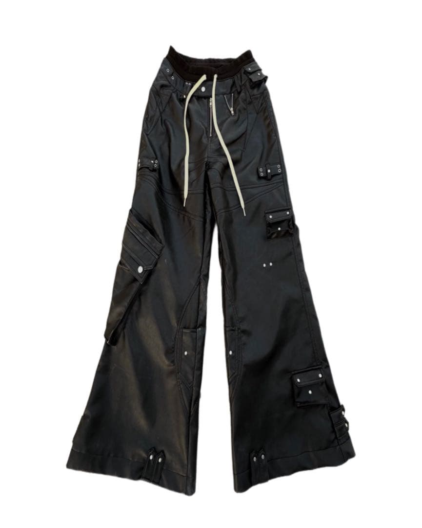 COZY WORLDWIDE コジーワールドワイドレザーカーゴパンツ S COZY WORLDWIDE】 LEATHER CARGO PANTS 国内配送・関税送料込 (COZY