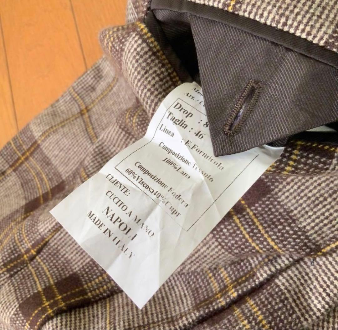 Errico Formicolaエリッコフォルミコラ ジャケット46ブラウン