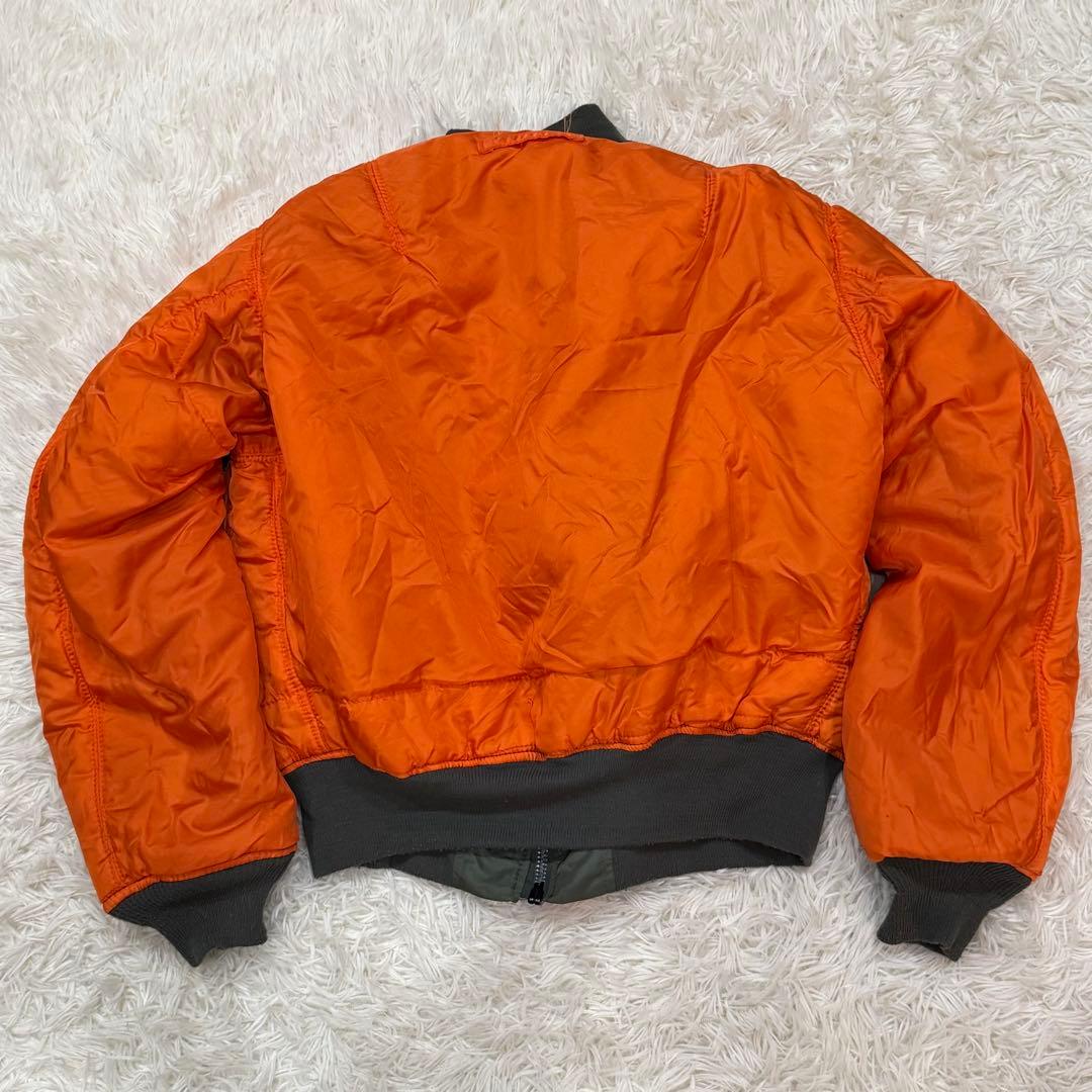 737　アルファインダストリーズ　USA製　L　MA-1　カーキ