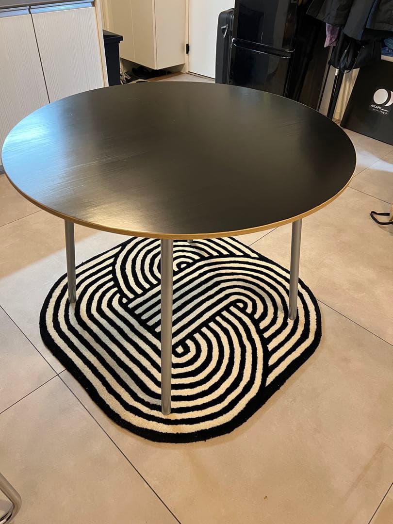 ITOKI 【中古】 テーブル：TKJP-09CF-98 黒ペイント 90cm ITOKI 黒