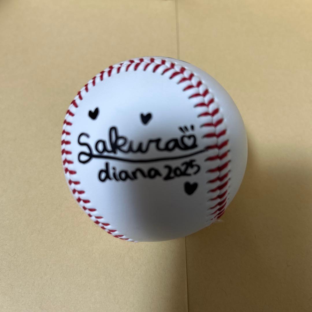 横浜DeNAベイスターズ diana 直筆サインボール 2025 Sakura - メルカリ