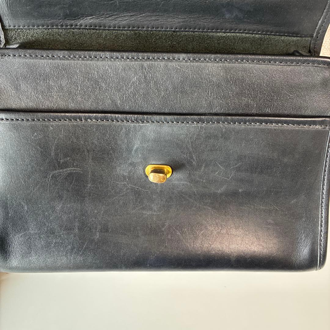 2/1まで出品　コーチ　ビンテージ　2wayバック レザー　ブラック