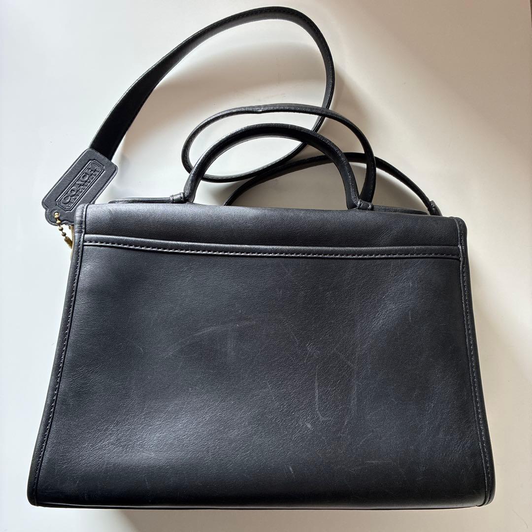 2/1まで出品　コーチ　ビンテージ　2wayバック レザー　ブラック