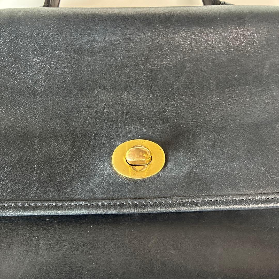 2/1まで出品　コーチ　ビンテージ　2wayバック レザー　ブラック