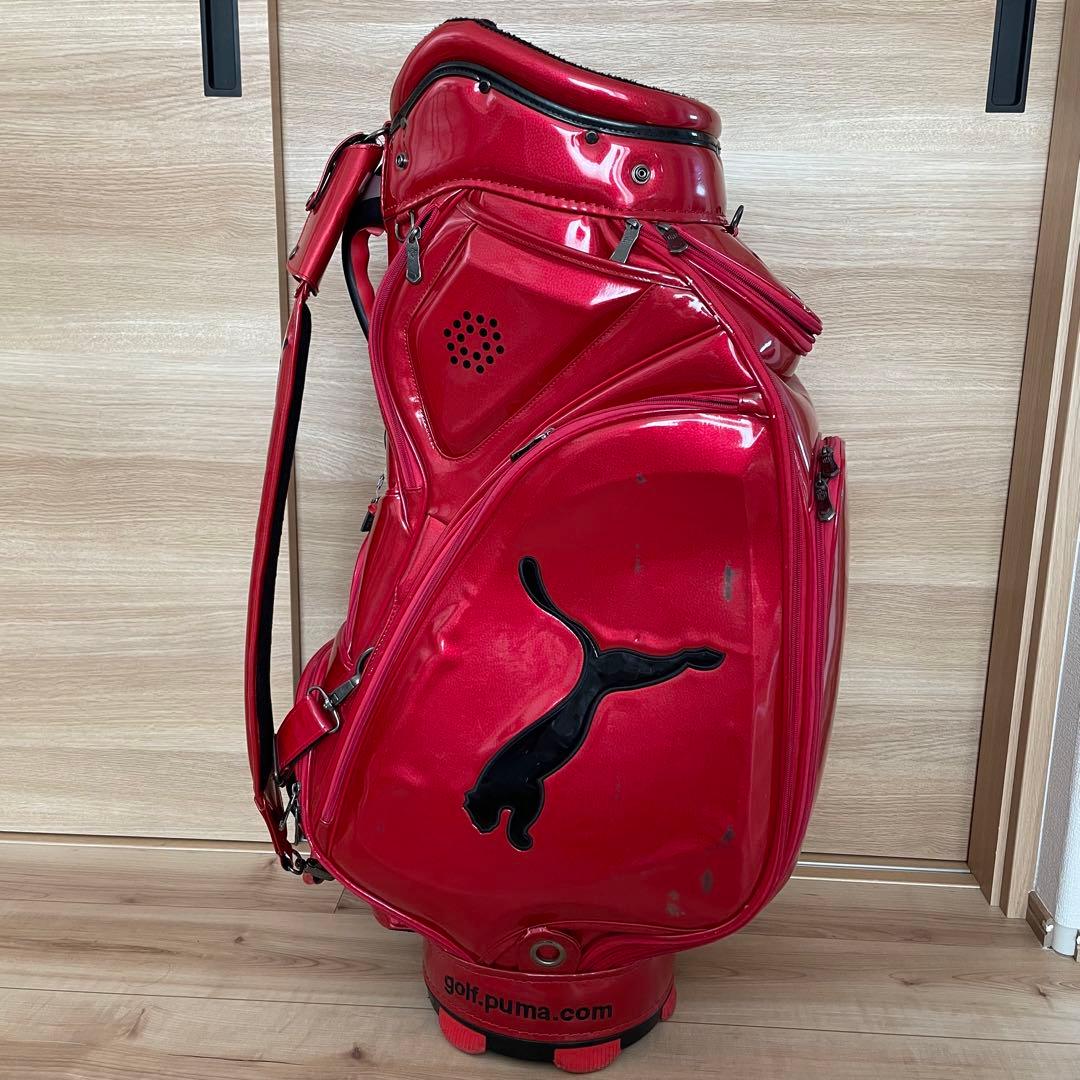 匿名発送】プーマ キャディーバッグ 赤色 エナメル 希少 レア - メルカリ