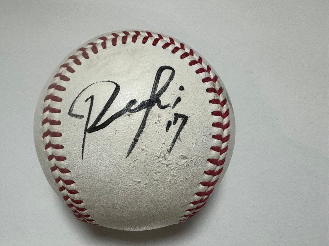 千葉ロッテマリーンズ 佐々木朗希 直筆サインボール ロゴ入り練習球　非売品