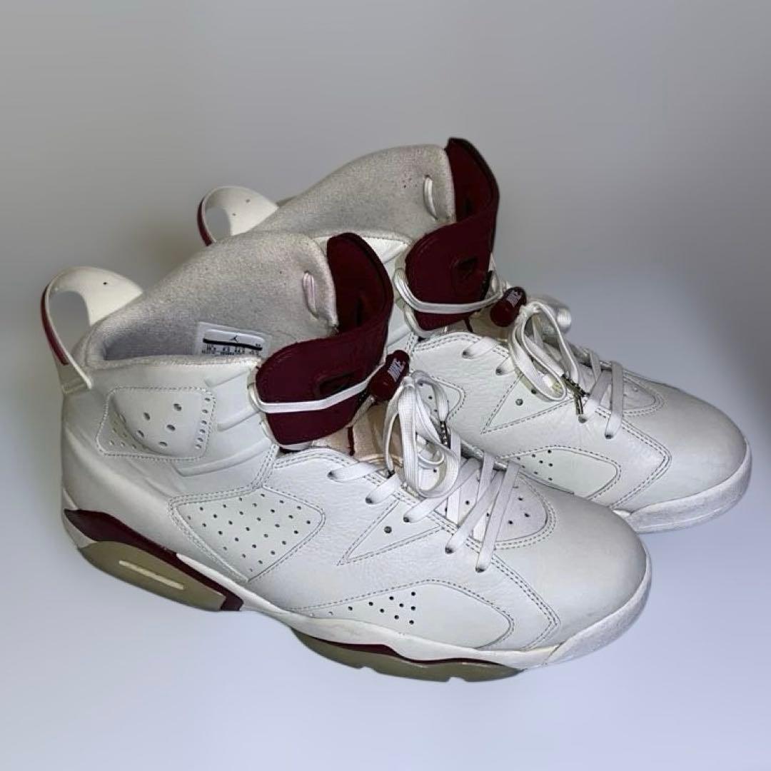 NIKE AIR JORDAN 6 レトロ ホワイト×マルーン 28.5cm
