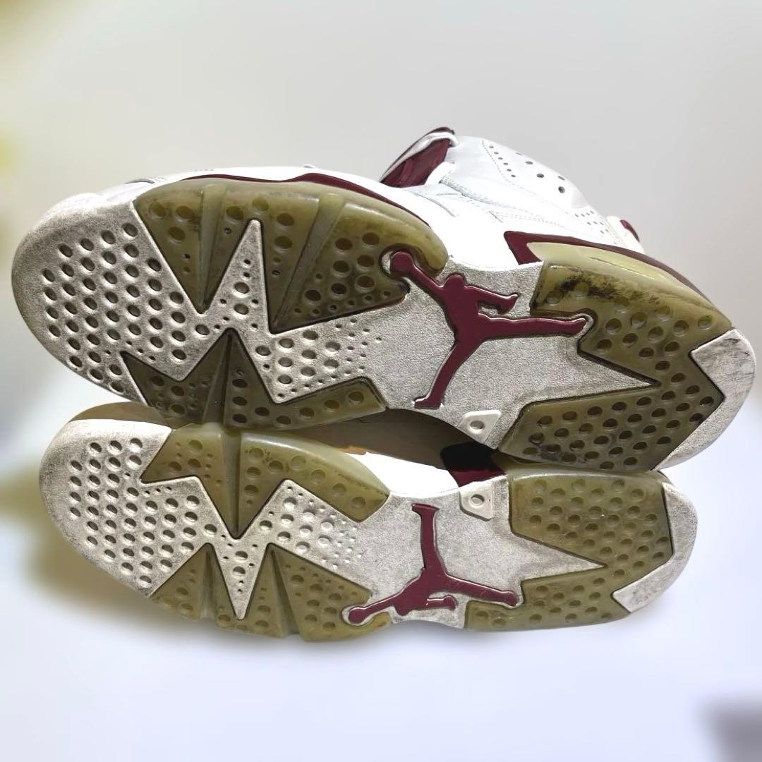 NIKE AIR JORDAN 6 レトロ ホワイト×マルーン 28.5cm