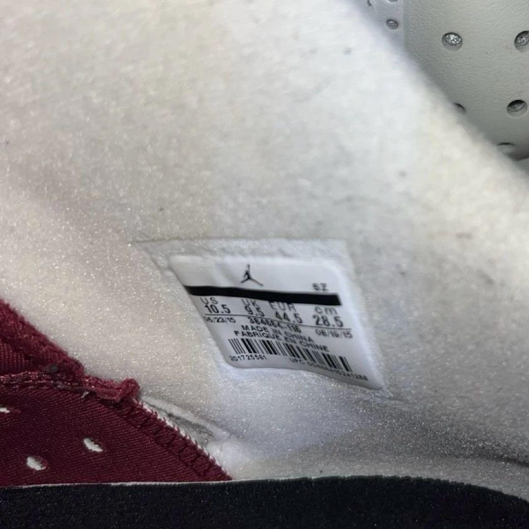NIKE AIR JORDAN 6 レトロ ホワイト×マルーン 28.5cm