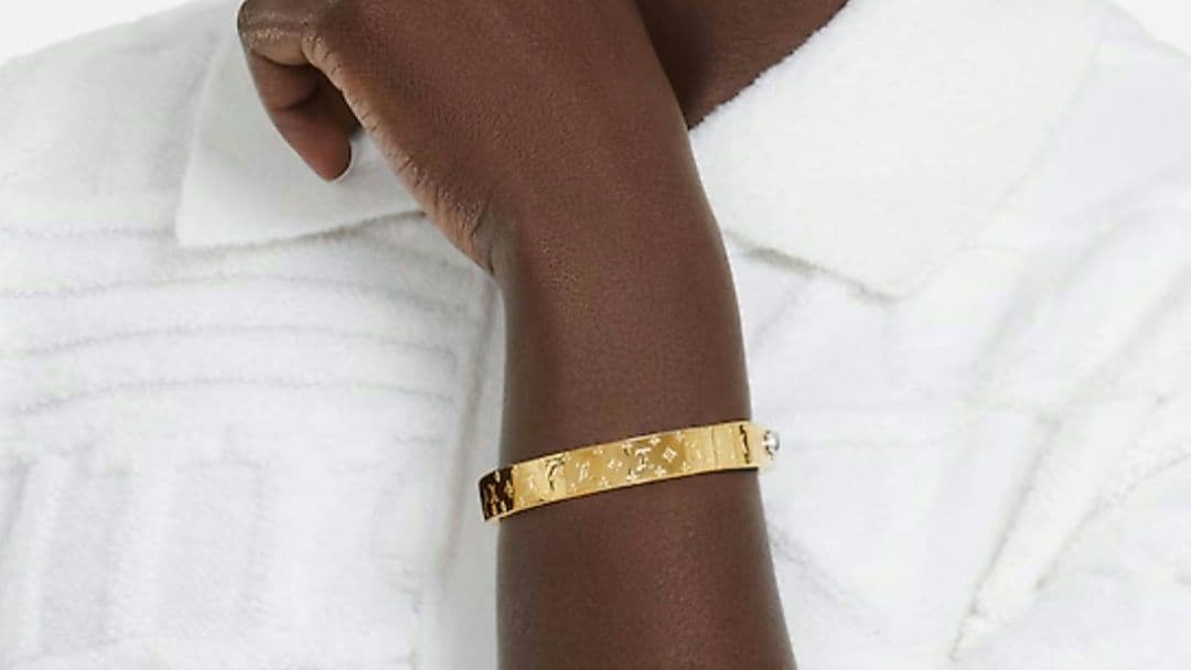 ななたま☆LOUIS VUITTON カフ・ナノグラムブレスレット