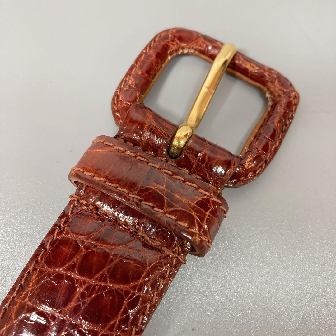 PRADA プラダ クロコダイル ベルト レザー ワニ革 70/28
