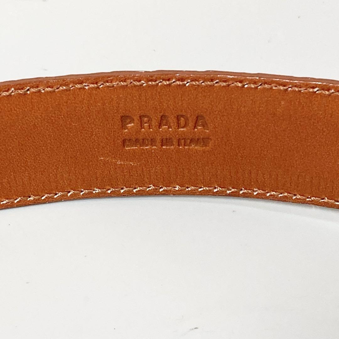 PRADA プラダ クロコダイル ベルト レザー ワニ革 70/28