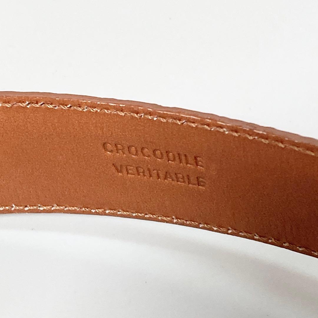 PRADA プラダ クロコダイル ベルト レザー ワニ革 70/28