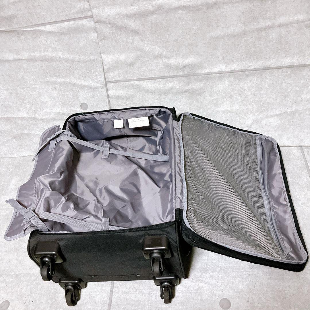 無印良品 ストッパー付き ソフトキャリーケース 63L ブラック スーツケース