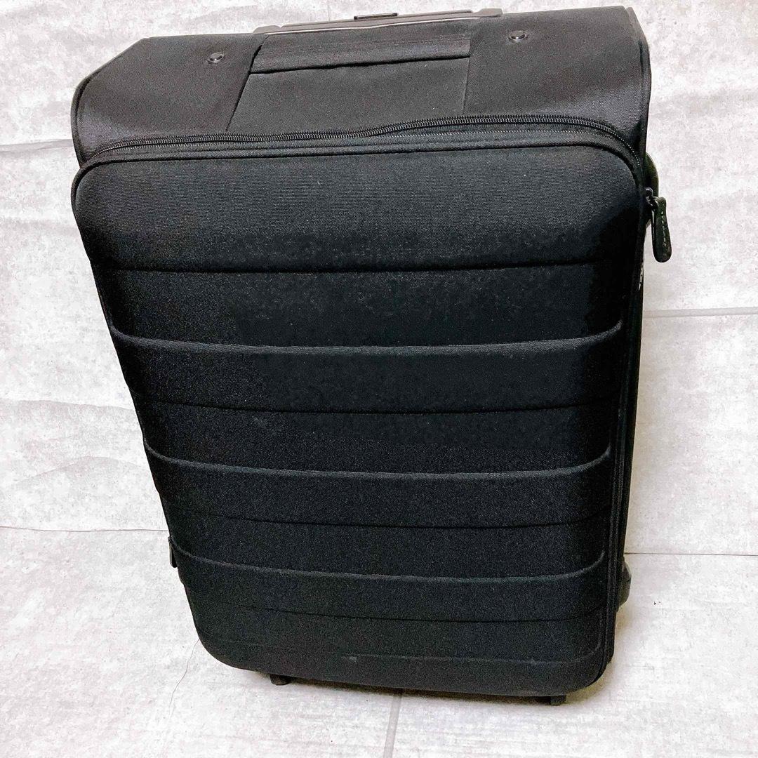 無印良品 ストッパー付き ソフトキャリーケース 63L ブラック スーツケース