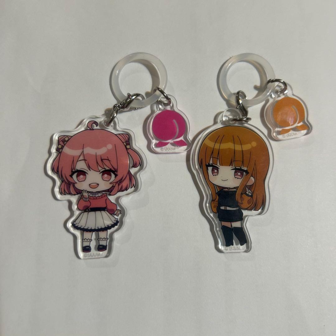 のあさんえとさん アクリルキーホルダー/カラフルピーチ - メルカリ