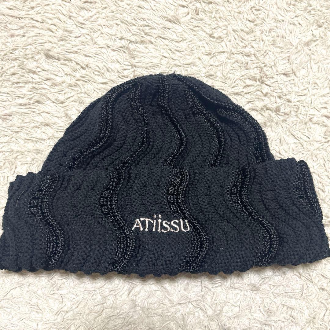 韓国 atiissu ニット帽 ビーニー ブラック ジェントルモンスター