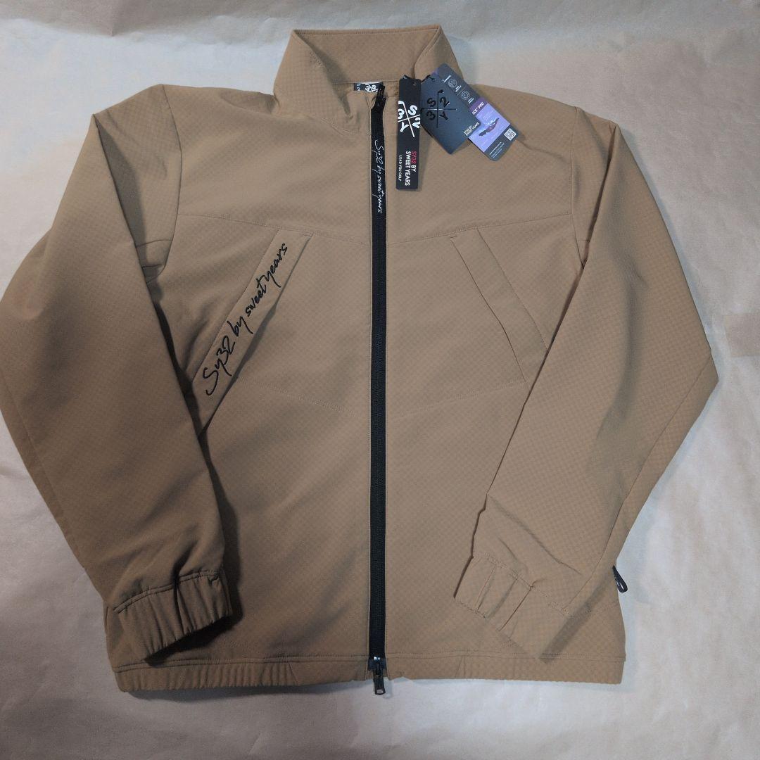 SY32:メンズ:Lサイズ:フルジップ ジャケット:キャメル色