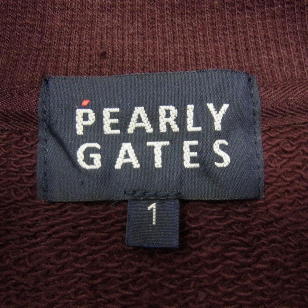✈ 美品　パーリーゲイツ　スウェット　ベスト ジレ　ロゴ　１　レディース M　綿