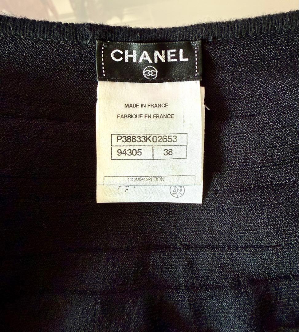 大幅値下げしました！CHANEL シャネル　ブラック フリル ケープ 38