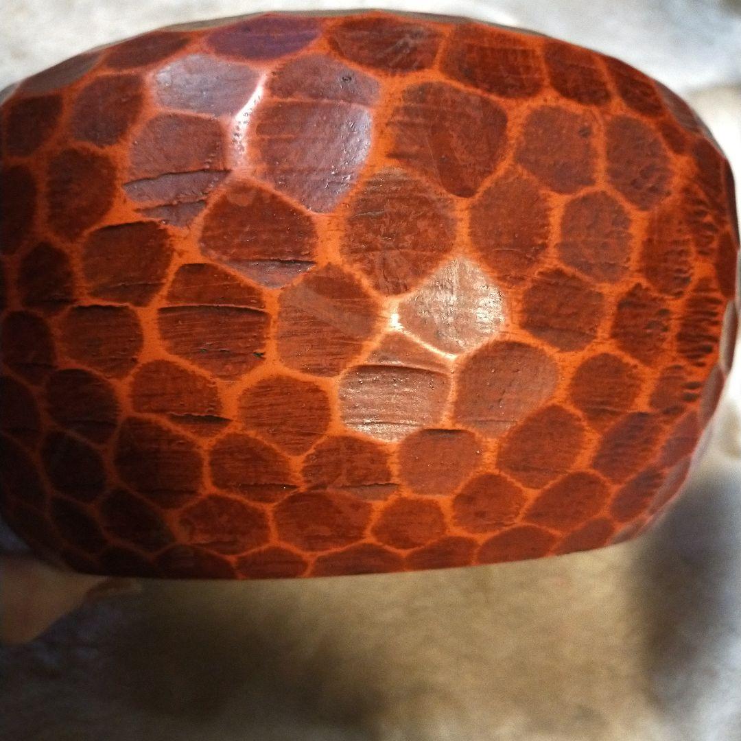 昭和レトロ　ヴィンテージ　木製　鎌倉彫　無垢材　お盆付きおひつ