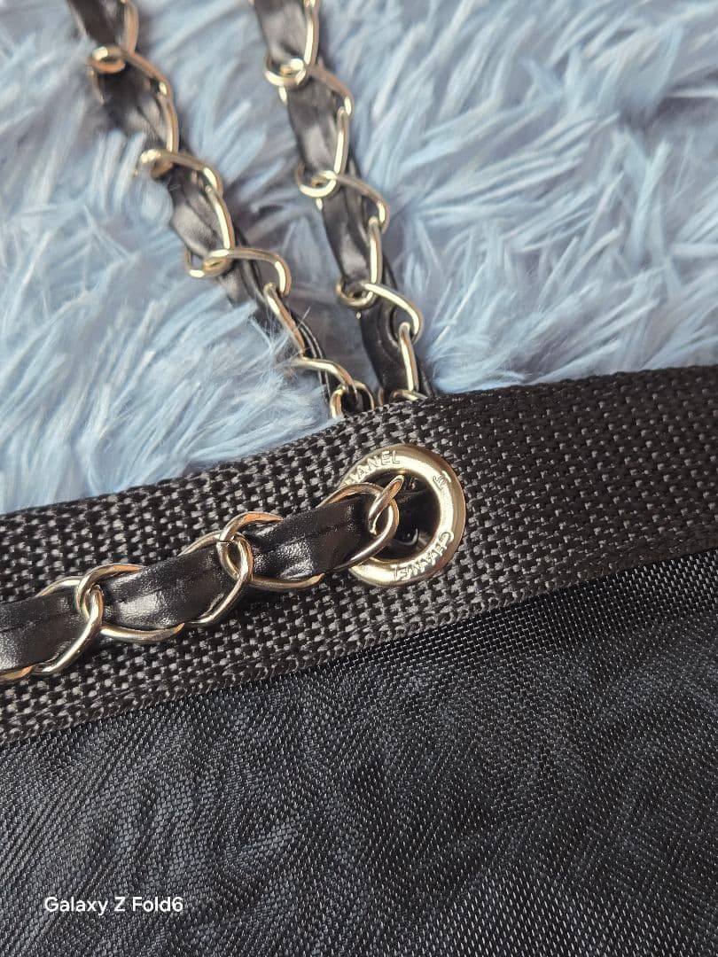 夏*つ様 CHANEL シャネル メッシュ トートバッグ＆ポーチ セット