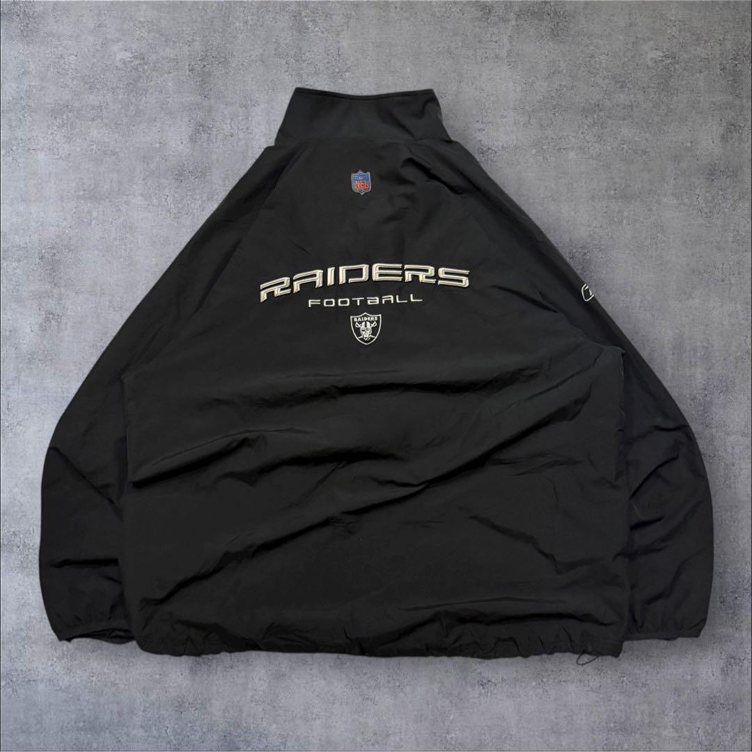 Reebokリーボック × RAIDERSレイダースNFLナイロンジャケット