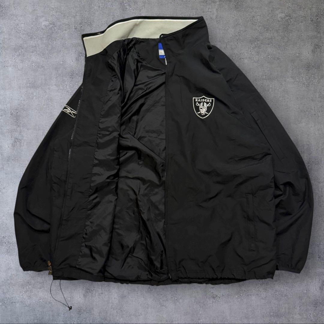 Reebokリーボック × RAIDERSレイダースNFLナイロンジャケット