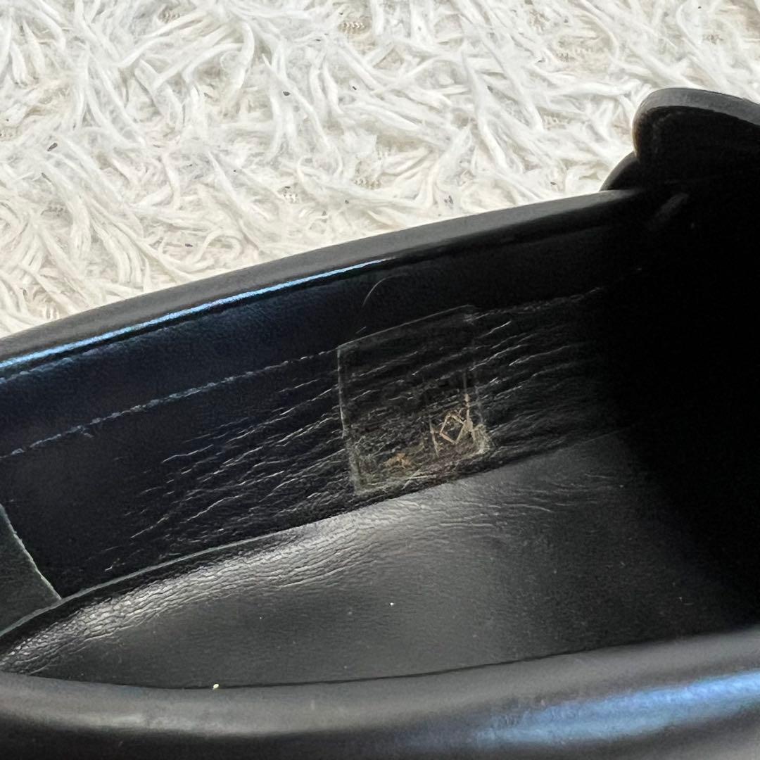 CELINE ローファー トリオンフ マーガレット フリンジ ブラック