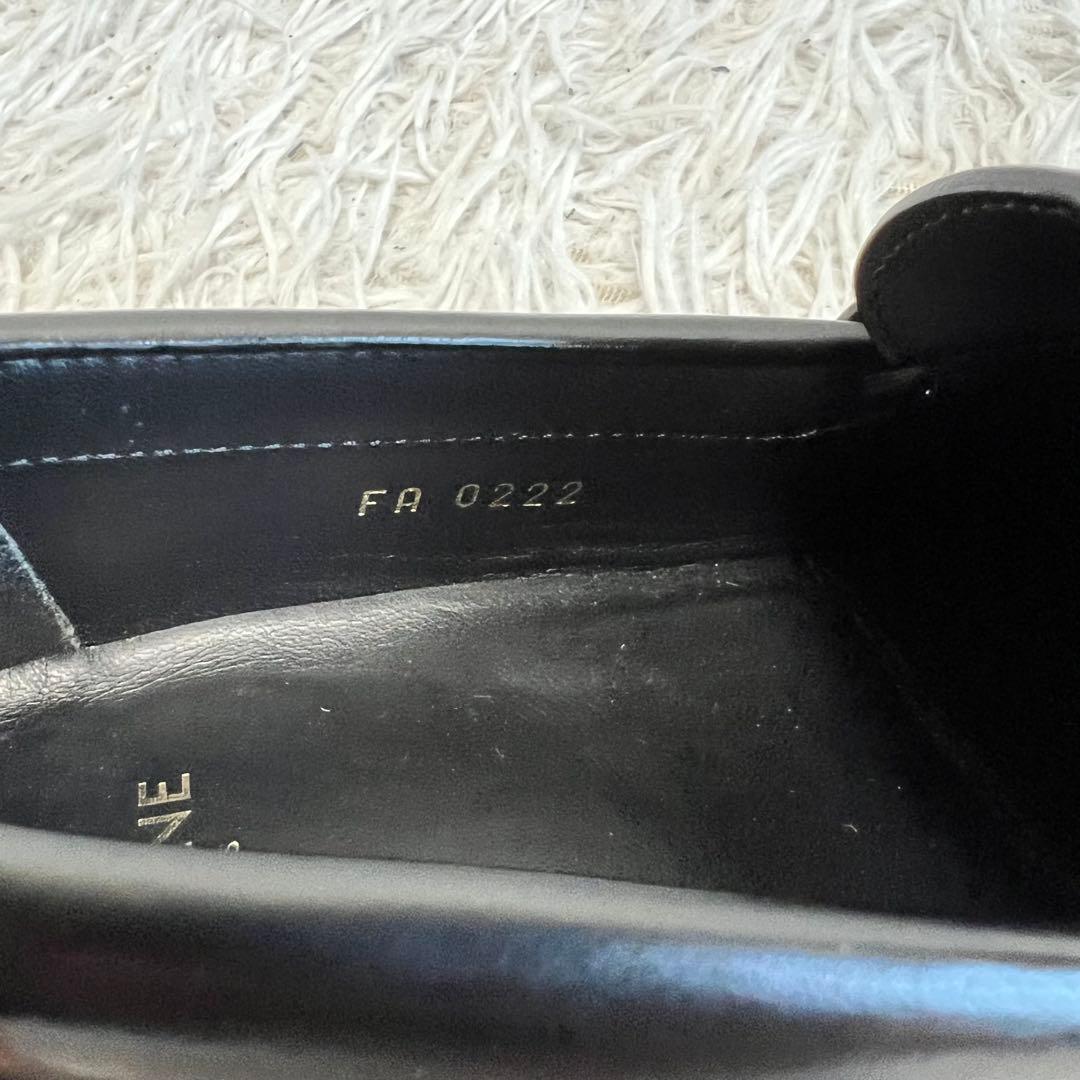 CELINE ローファー トリオンフ マーガレット フリンジ ブラック