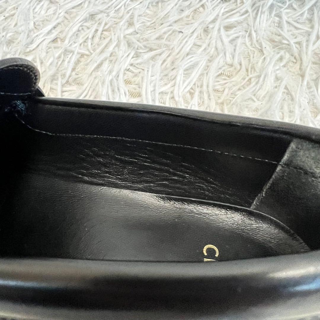 CELINE ローファー トリオンフ マーガレット フリンジ ブラック