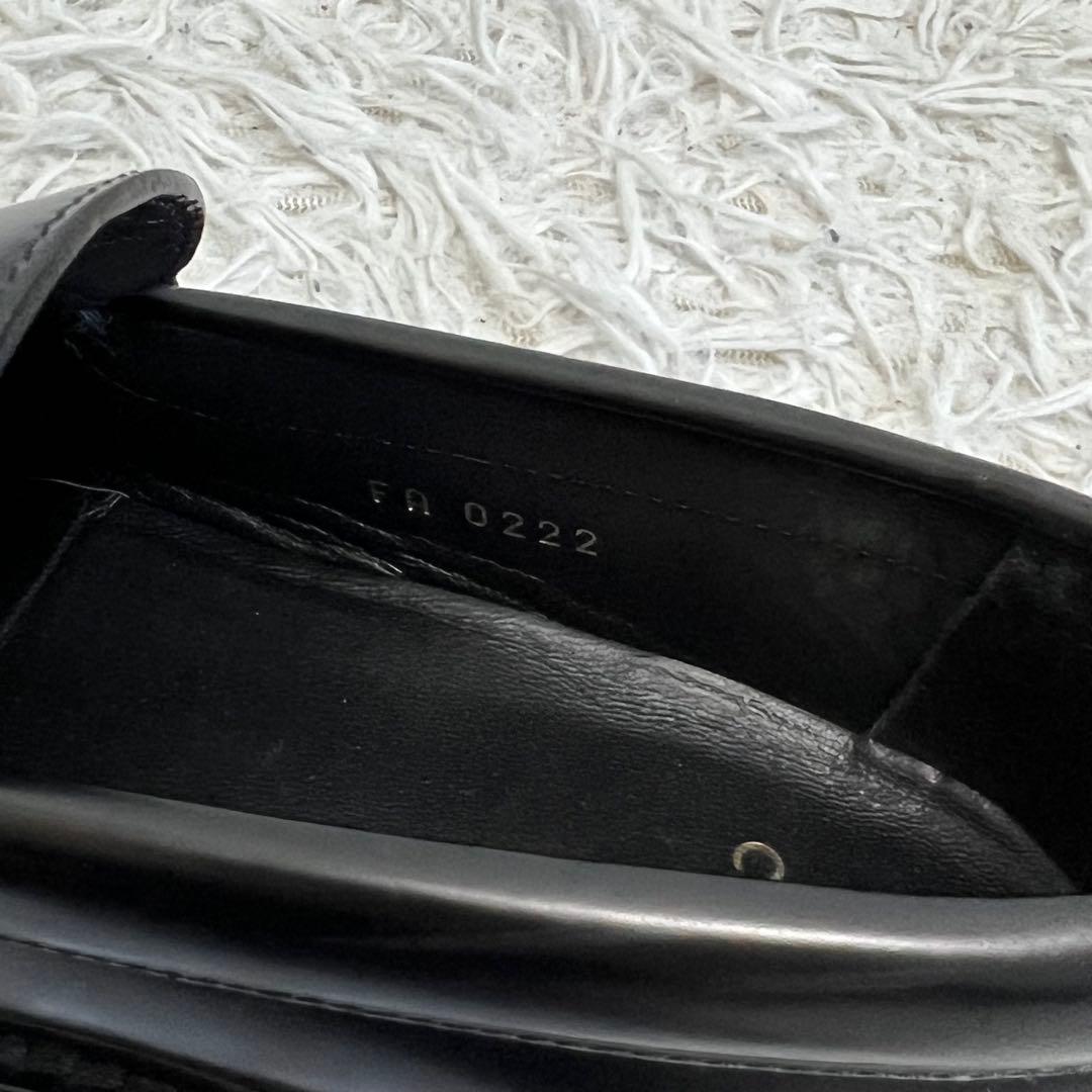 CELINE ローファー トリオンフ マーガレット フリンジ ブラック