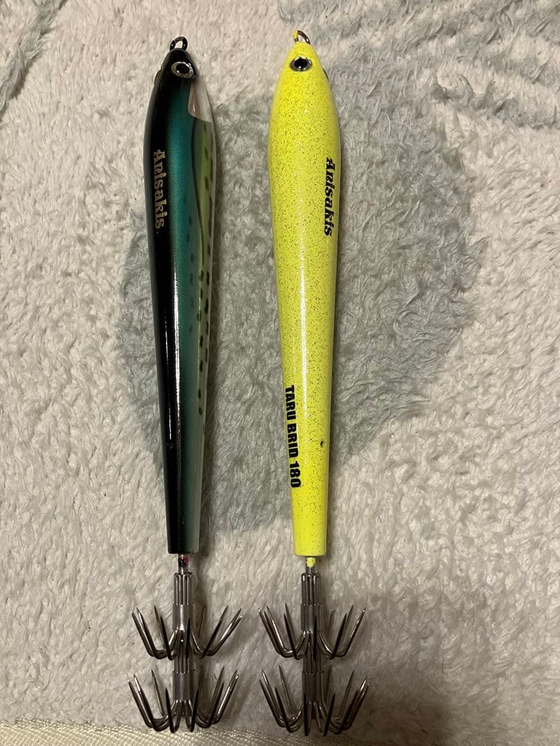 タルブリッド１８０　３本+α(タルイカ餌巻き用スッテとスナップ)